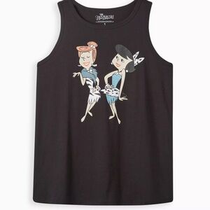 Torrid Black Flinstones Tank Top Sz 3